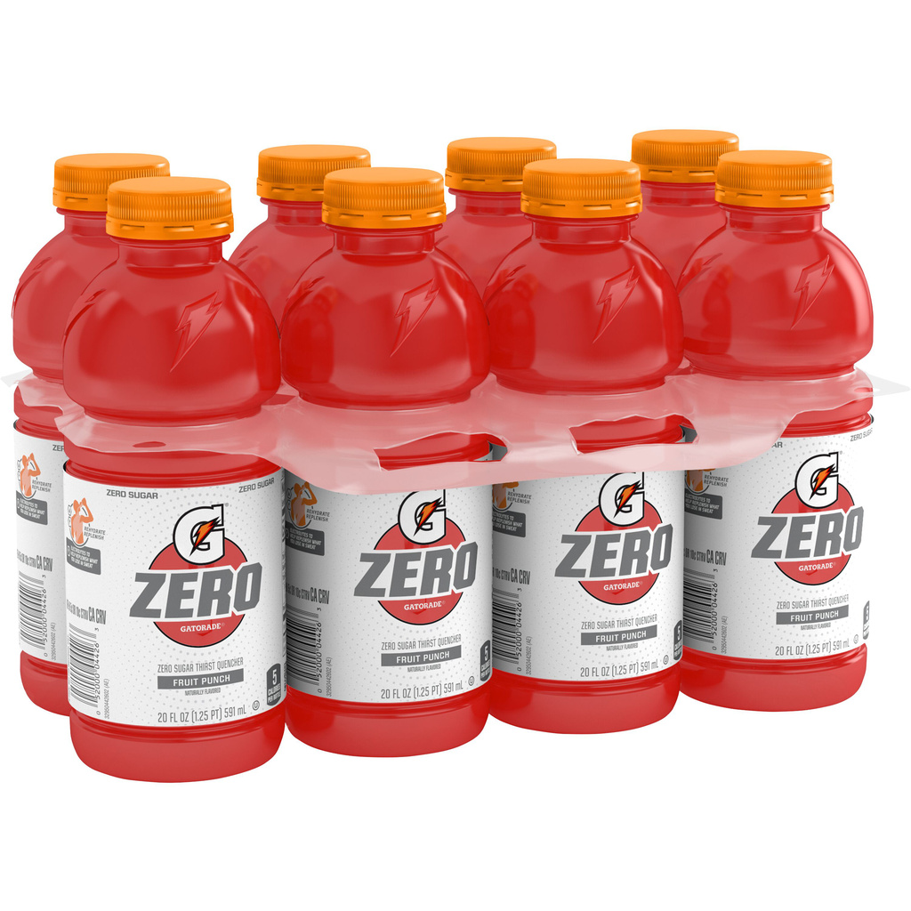 Gatorade Zero Thirst Quencher, Zero Sugar, Fruit PunchHero