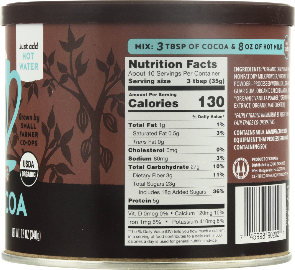 Equal Exchange Chocolates Organic Hot Cocoa