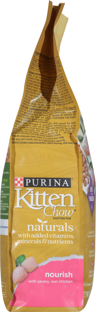 Kitten Chow Purina Cat Food, Naturals, Nourish-Planogram-Left