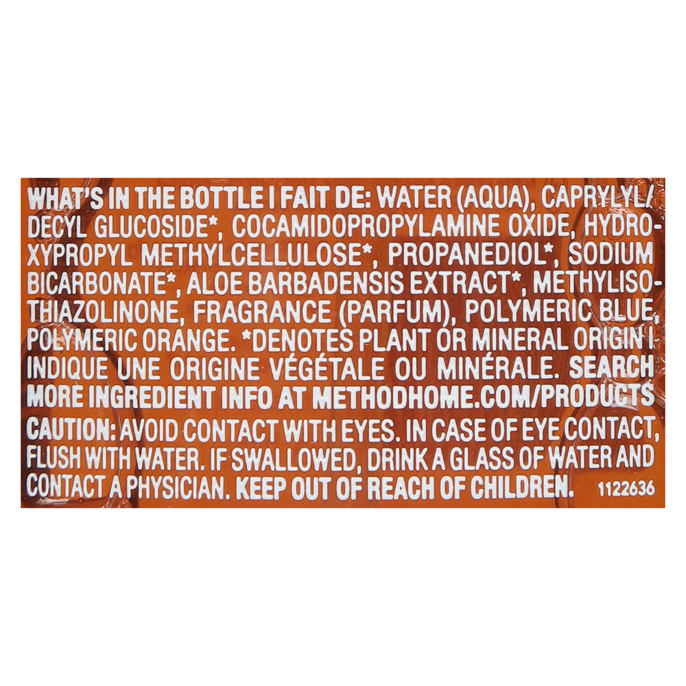 Method Cleaner Ingredients Method Cleaner, Daily Wood, Almond-Ingredients