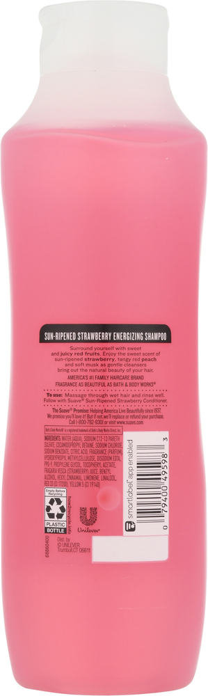 Suave Essentials Shampoo Energizing Sun Ripened Strawberry Family Size
