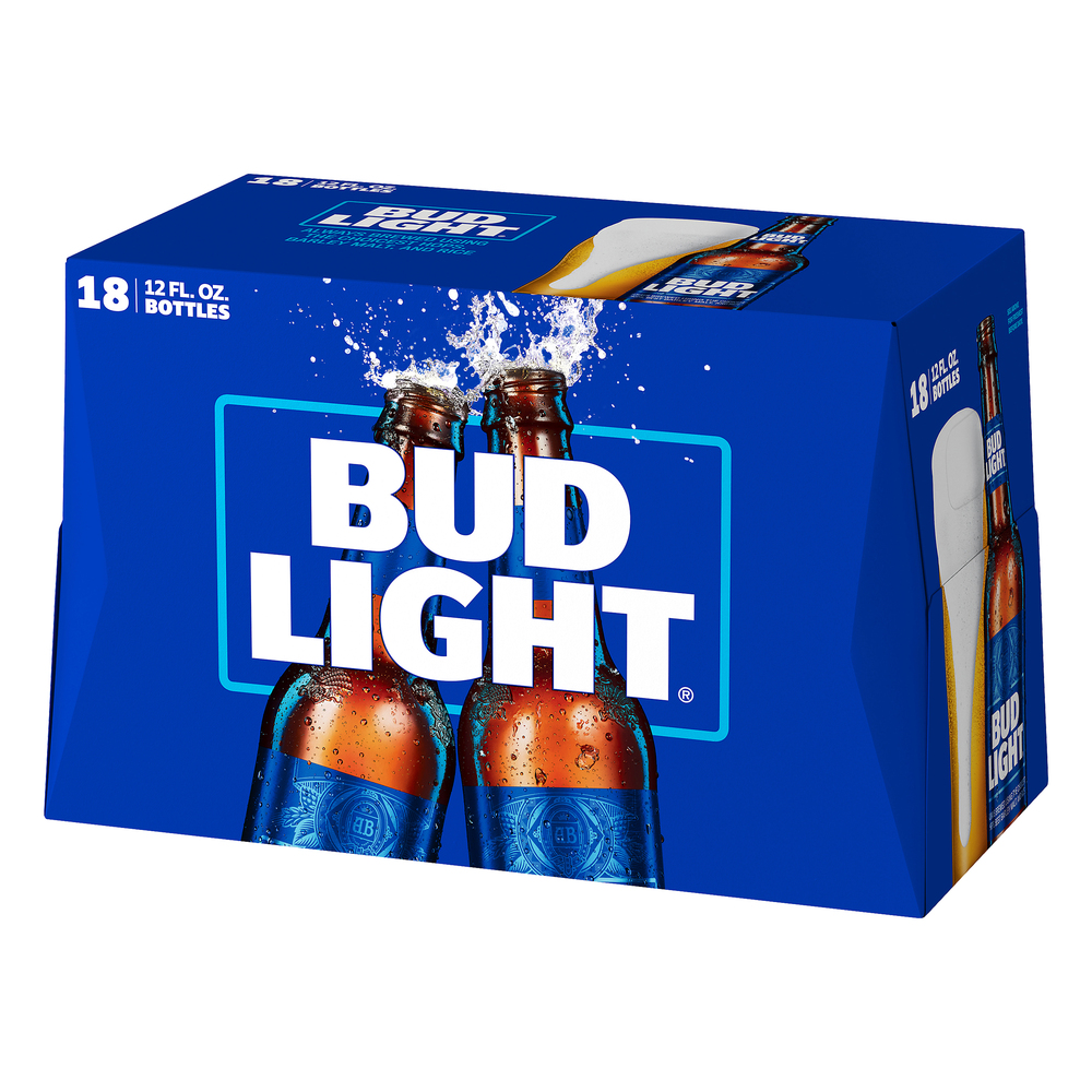 Bud Light BeerFrontRightElevated