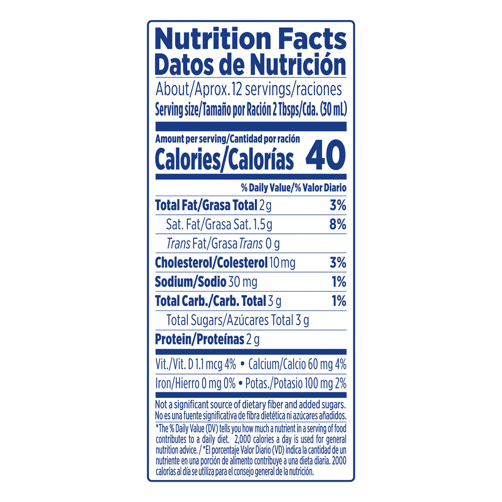Carnation Evaporated Milk Nutrition Facts