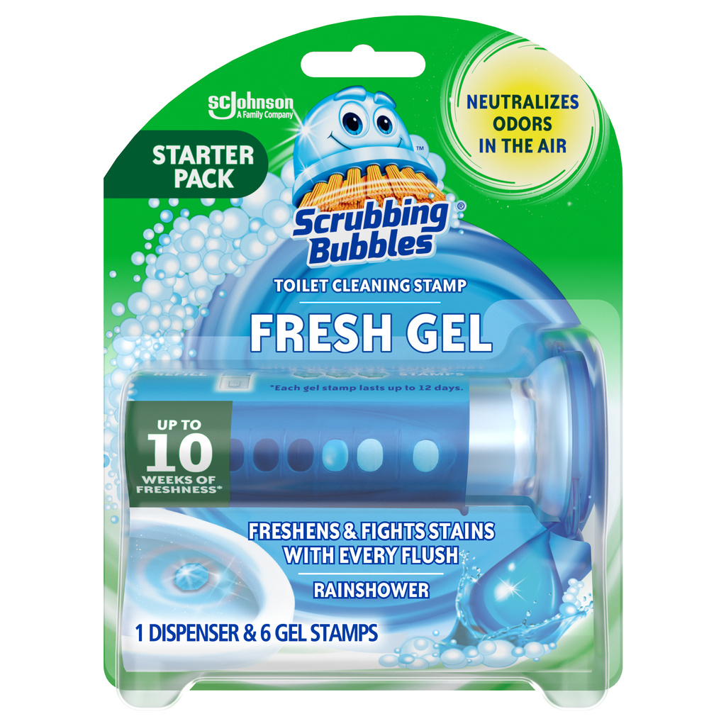 Scrubbing Bubbles Fresh Gel Toilet Cleaning Stamp