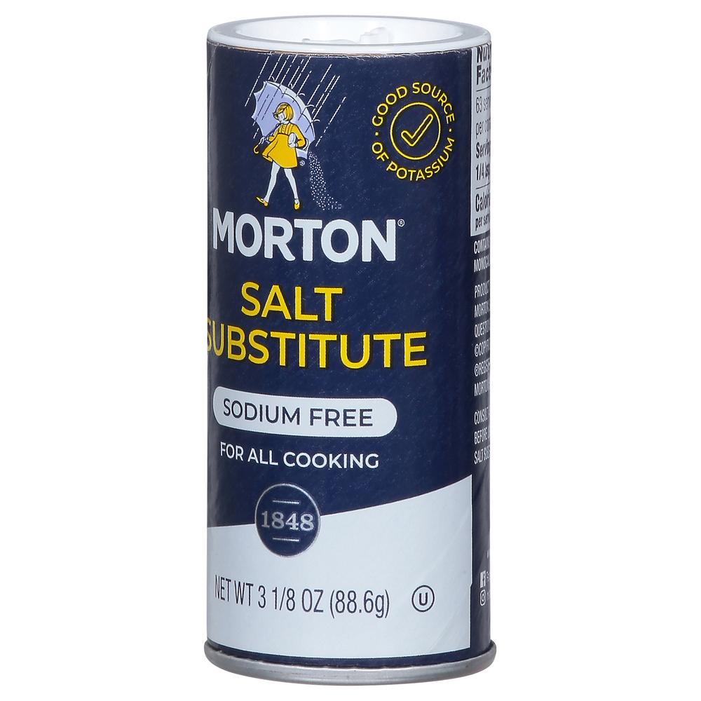 Morton Salt Substitute, Sodium FreeFrontRightElevated