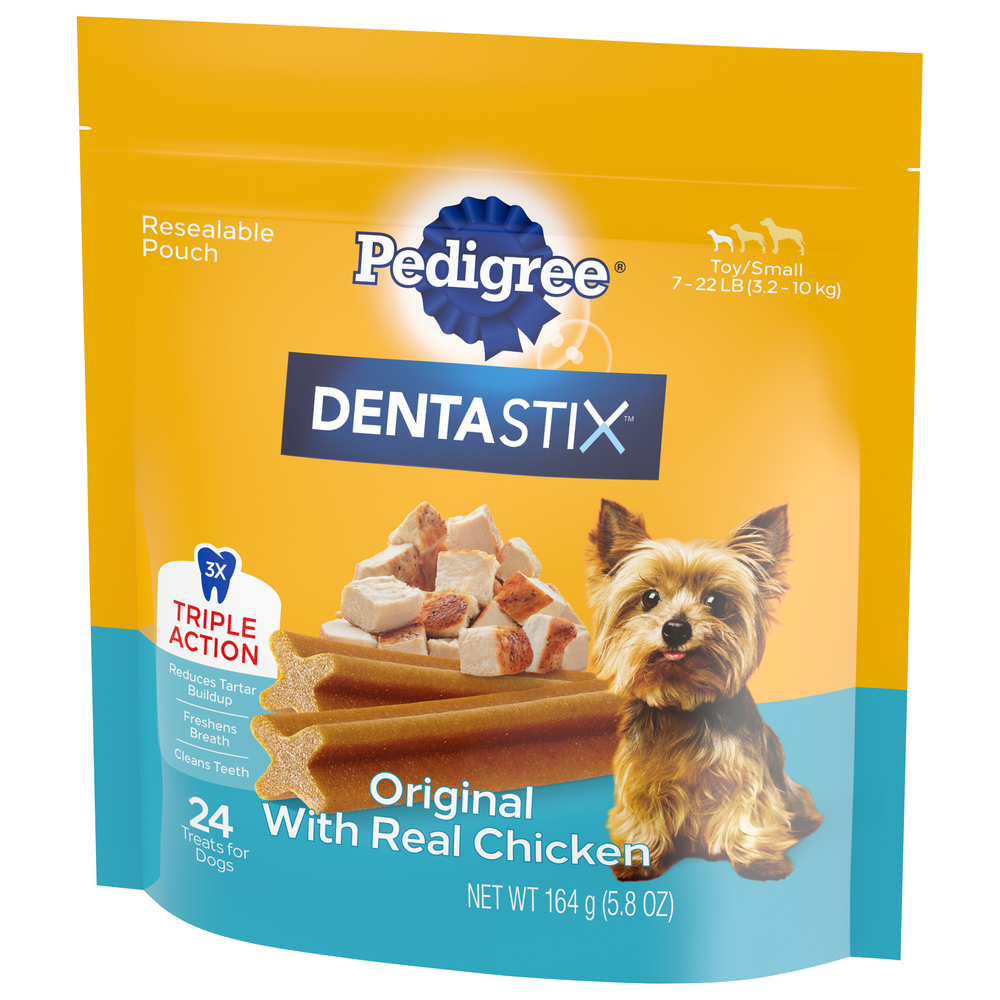 Pedigree Dentastix Dog Treats, Original with Real Chicken, Triple