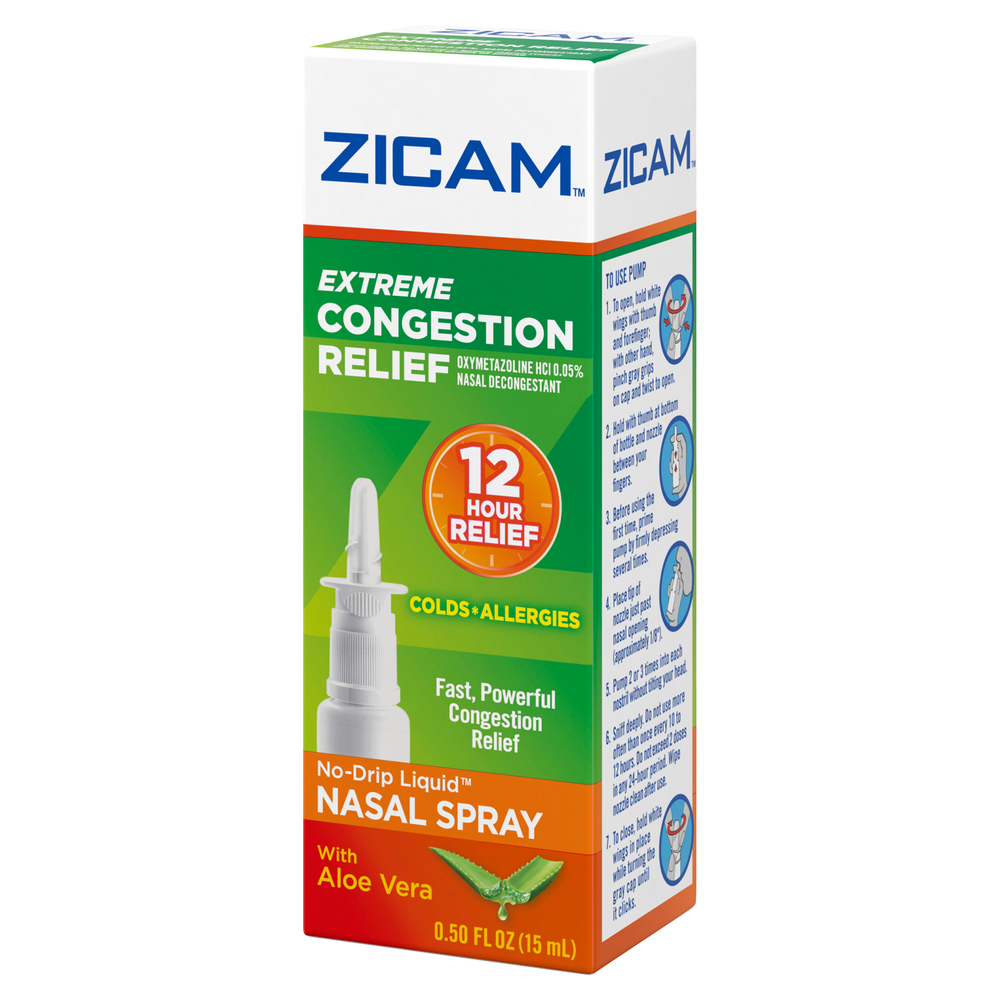 Zicam Nasal Spray, NoDrip LiquidFrontRightElevated