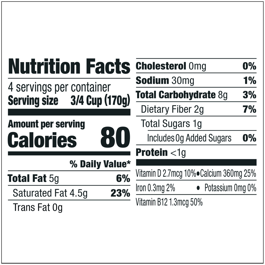 So Delicious Dairy Free Yogurt Alternative, Coconutmilk, Unsweetened