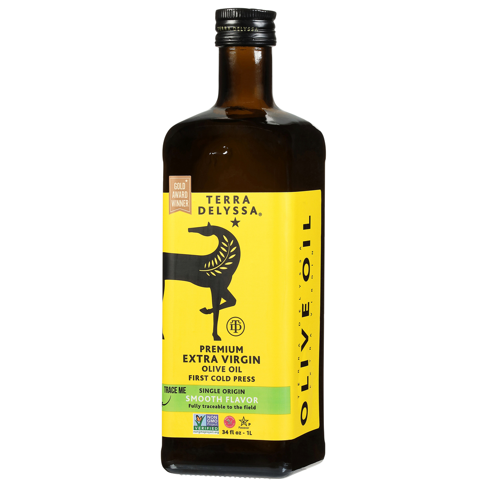 Terra Delyssa Olive Oil, Extra Virgin, Smooth Flavor, Premium