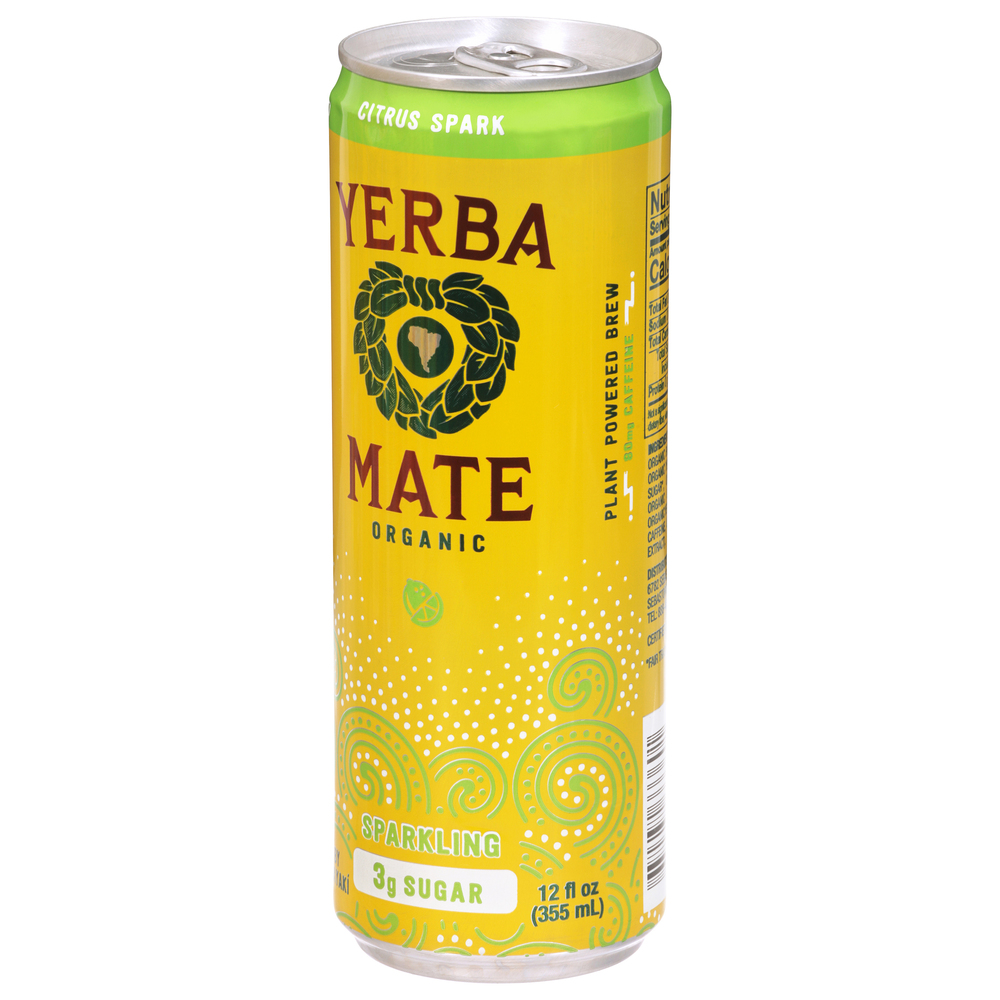 Guayaki Yerba Mate, Organic, Sparkling Lima Limon, Unsweetened