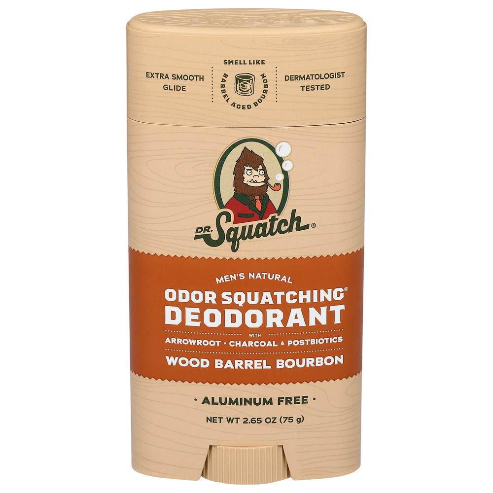 Dr. Squatch Odor Squatching Aluminum Free Men's Natural Wood