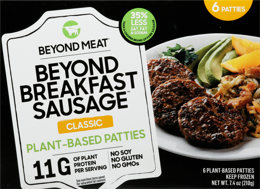 Beyond Meat Beyond Breakfast Sausage Patties Plant Based Classic