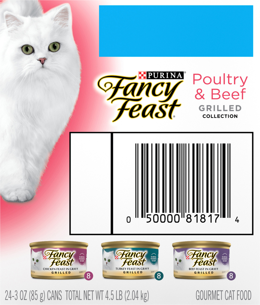 Fancy Feast Cat Food Gourmet Poultry Beef Grilled Collection
