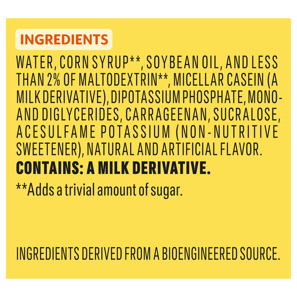 CoffeeMate Creamer, NonDairy, HazelnutIngredients