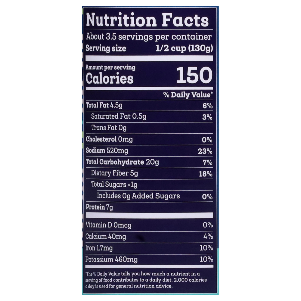 Siete Pinto Beans Vegan Refried Nutrition Facts