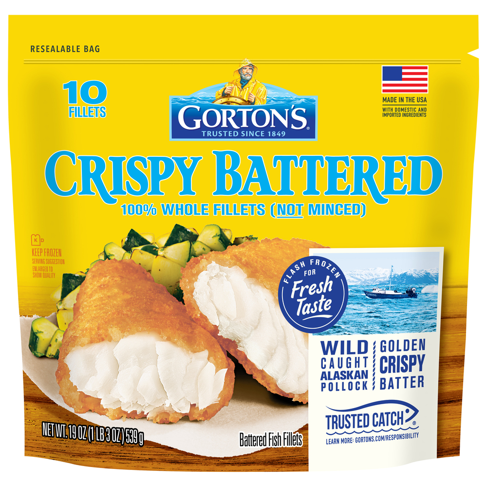 Gorton's Fish Fillets, Crispy Battered-Main