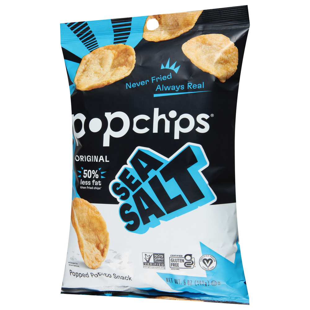 Popchips Popped Potato Snack, Original, Sea Salt