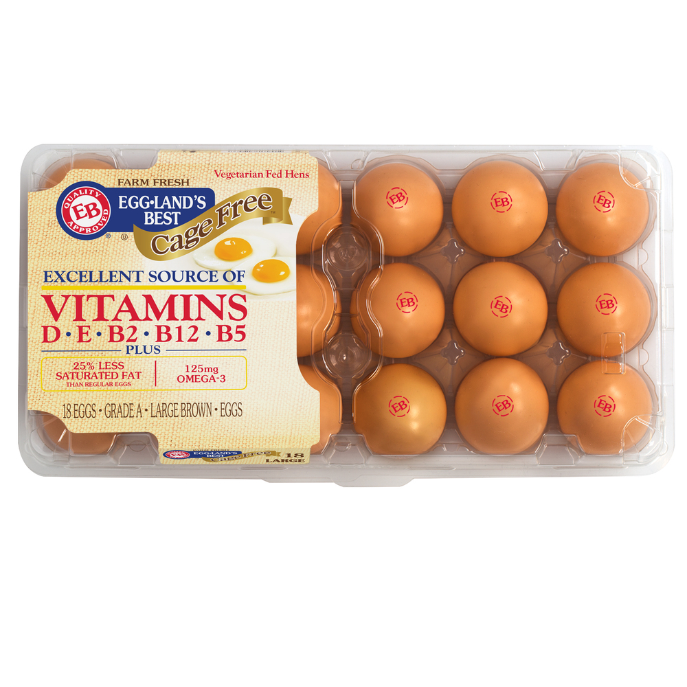 Eggland's Best Cage Free Large Brown Eggs, 18 count