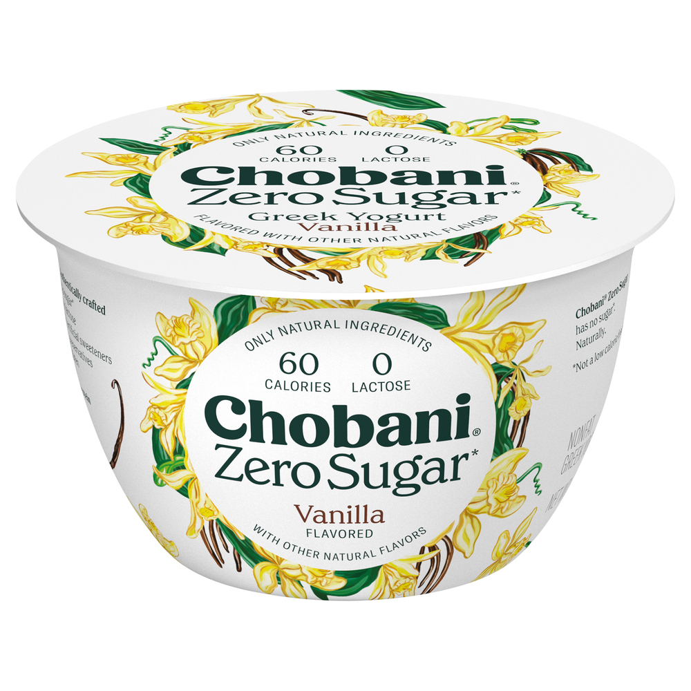Chobani Yogurt, Greek, Nonfat, Zero Sugar, Vanilla FlavoredMain
