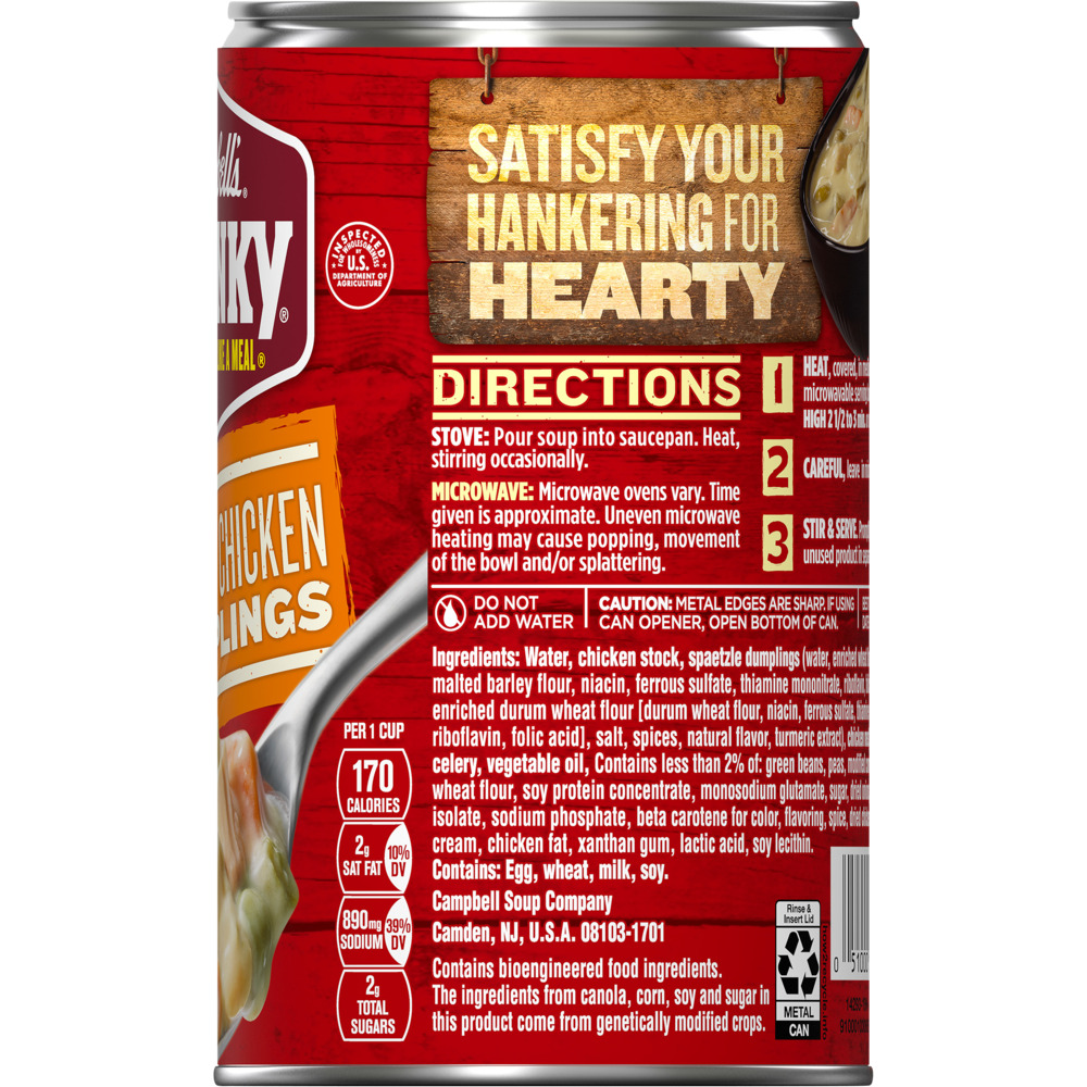 Campbell's® Chunky® Creamy Chicken and Dumplings Soup