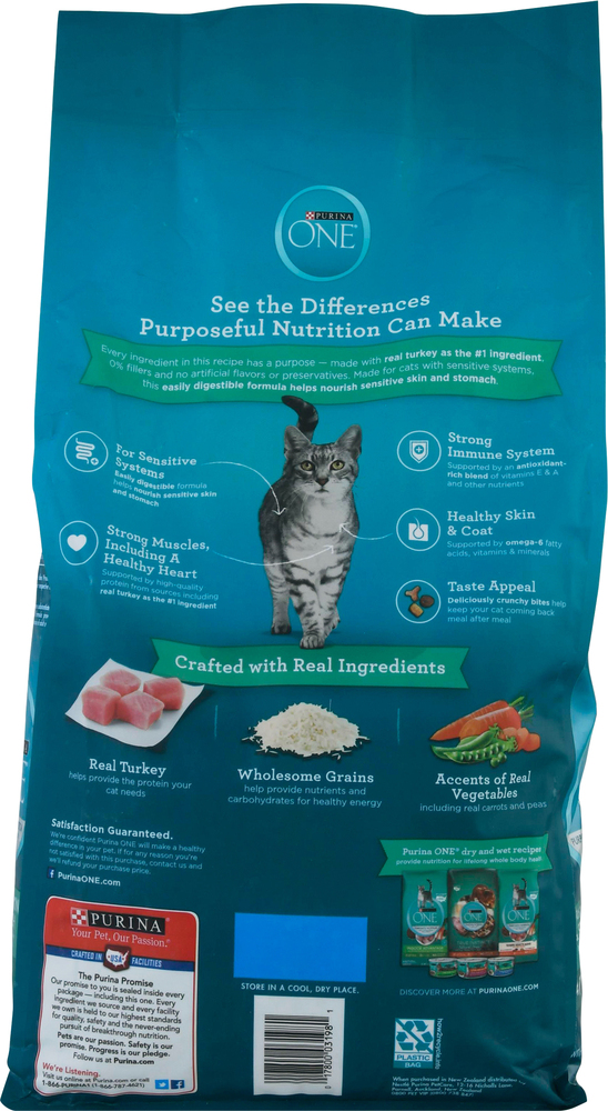 Purina one sensitive systems cat food shop