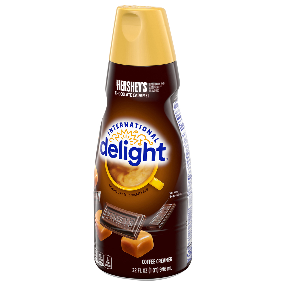 International Delight Coffee Creamer, Hershey's Chocolate CaramelFront