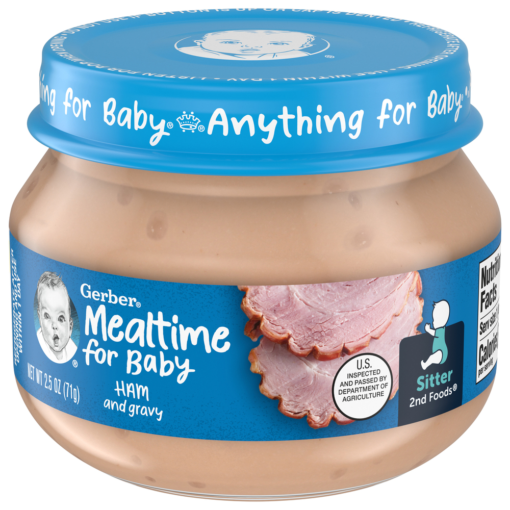 Gerber ham and gravy clearance baby food