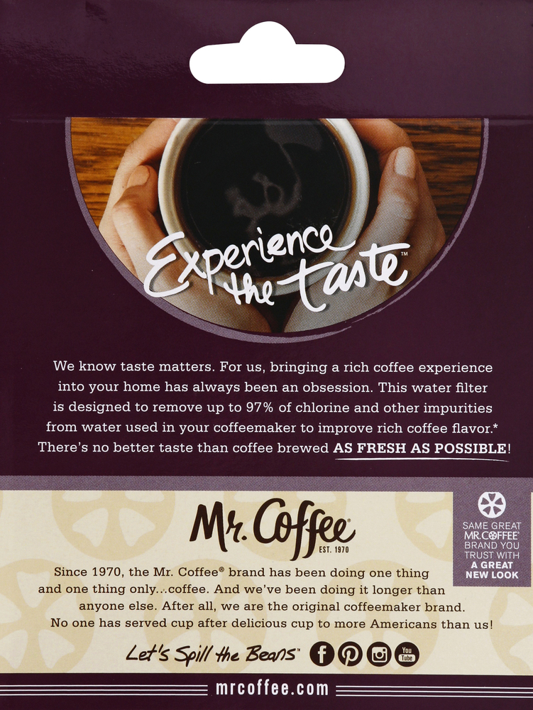 Mr coffee water filter with frame online