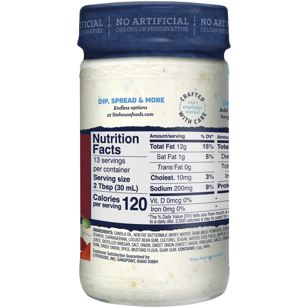 Litehouse Ranch Dressing & Spread-Planogram-Left
