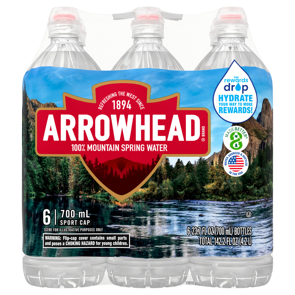 arrowhead water bottle sizes