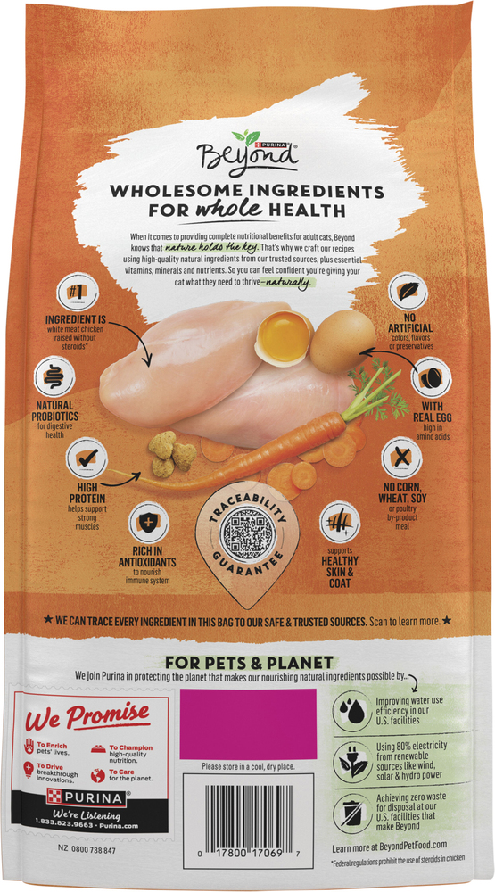 Beyond Cat Food Natural Grain Free White Meat Chicken Egg Recipe Adult