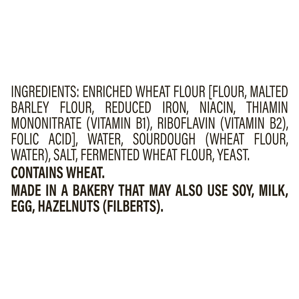 The Rustik Oven Bread, Bold California SourdoughIngredients