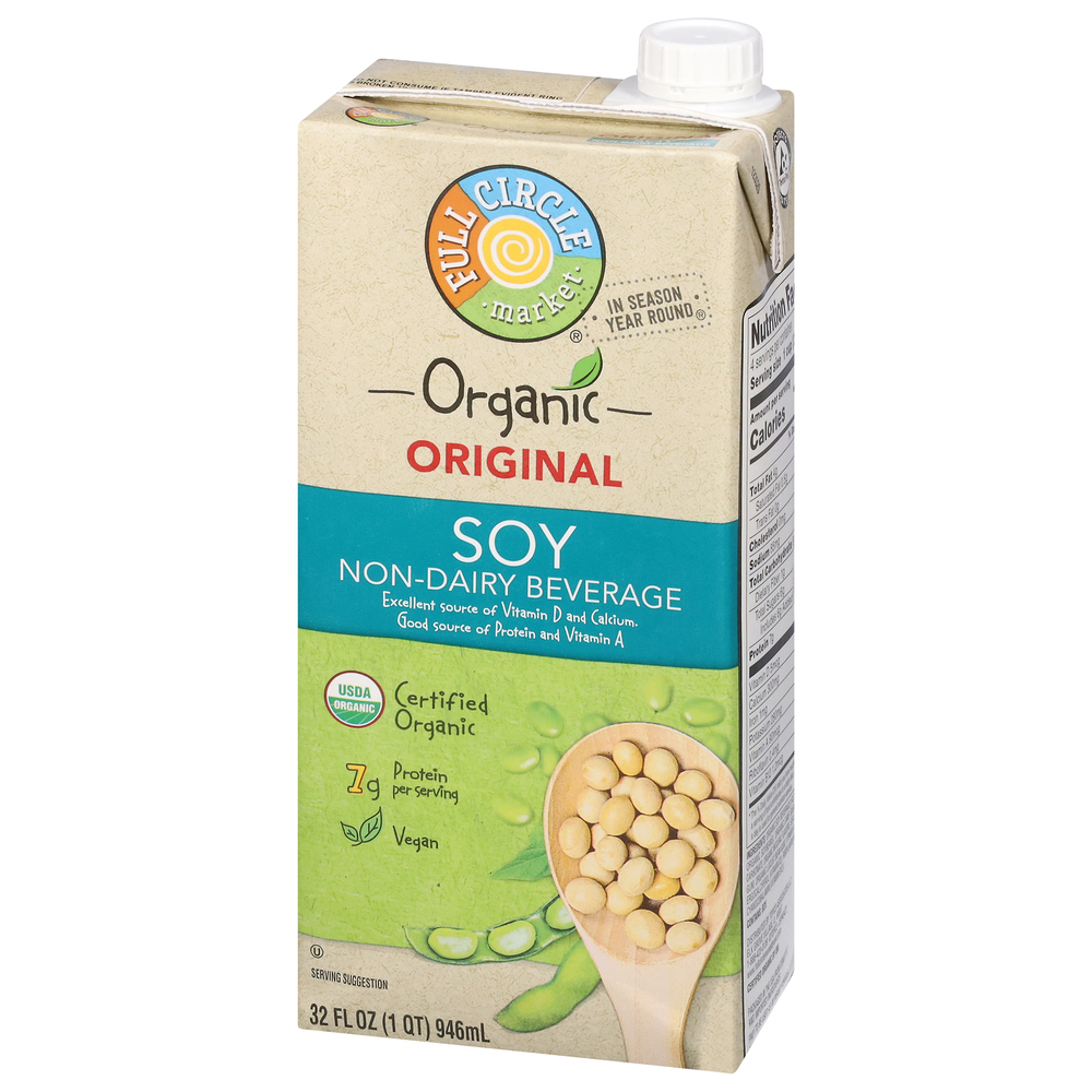 Soy Milk Full Circle Market Organic Soy Non-Dairy Beverage, Original