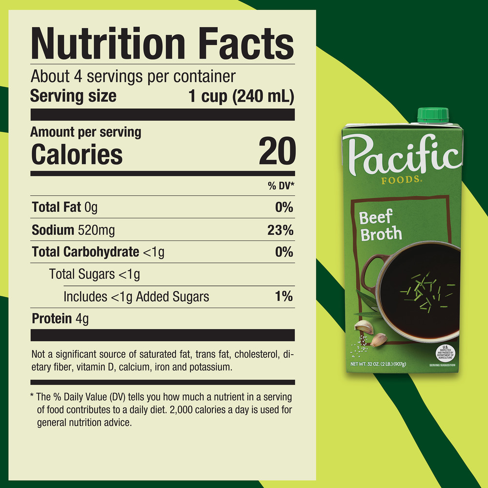 Pacific Foods Beef BrothNutritionFacts