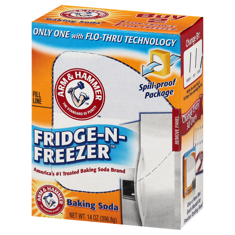 Arm & Hammer FridgeNFreezer Baking SodaFrontRightElevated