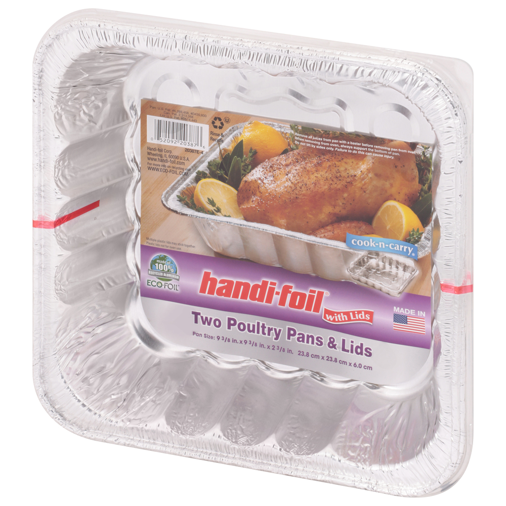 HandiFoil Pans & Lids, PoultryFrontRightElevated