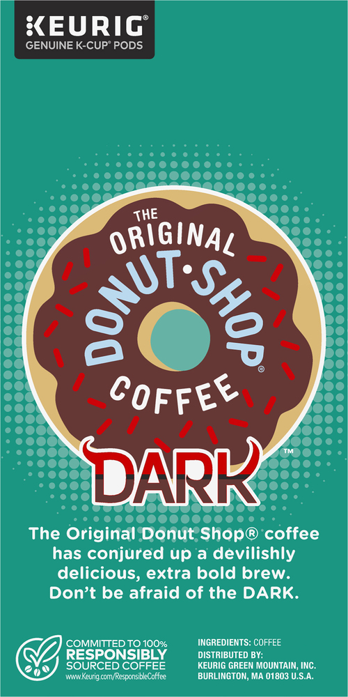 Donut Shop Coffee Dark Roast Dark K Cup Pods Value Pack