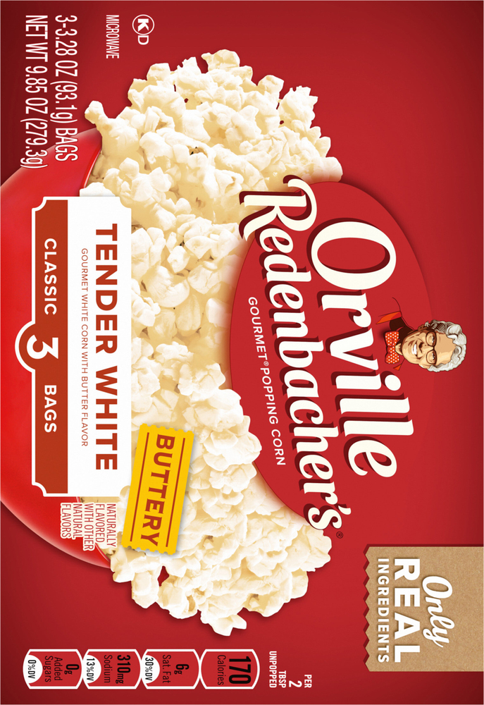 Orville Redenbacher's Gourmet Popping Corn, Tender White, 3