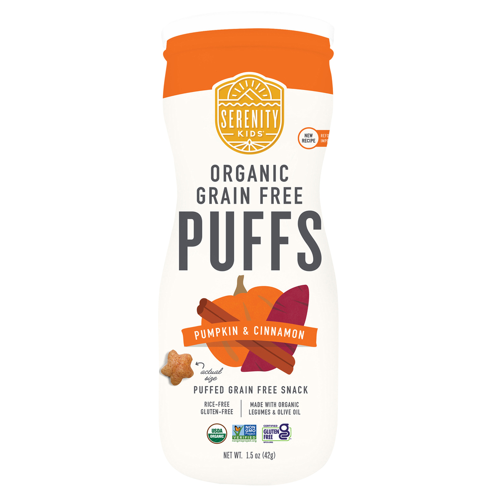 Serenity Kids Grain Free Puffs, Pumpkin & Cinnamon