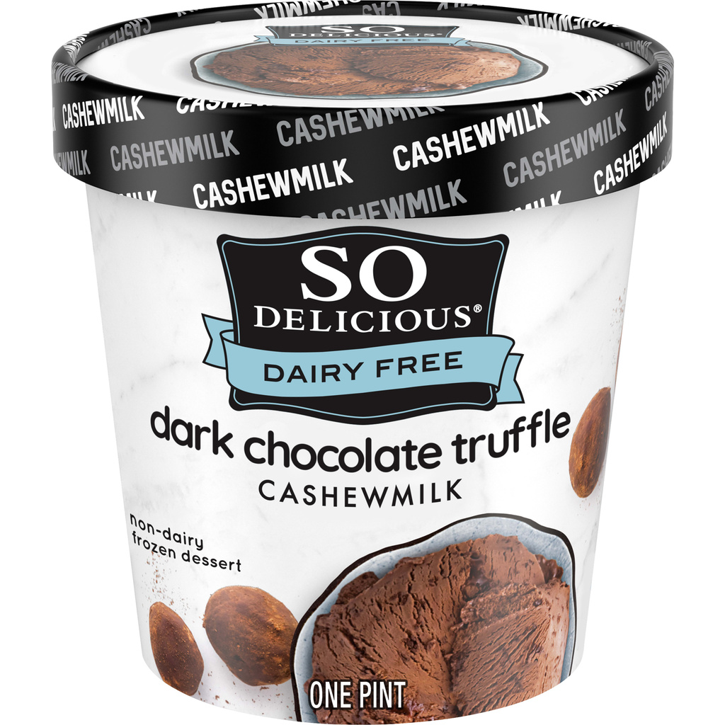 So Delicious Dairy Free Frozen Dessert Non Dairy Dark Chocolate Truffle Cashewmilk Hero