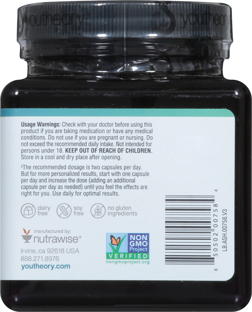 thumbnail image 2 of Youtheory Ashwagandha 1000 Mg – 150 Capsules – Stress Management – Free Shipping 2 of 2