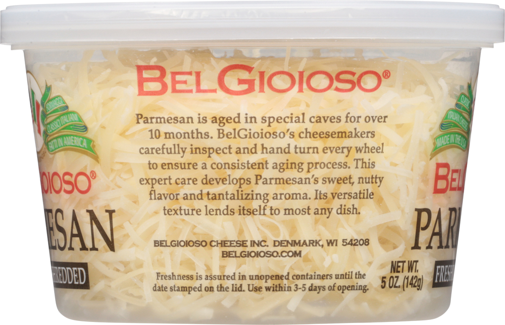 BelGioioso Freshly Shredded Cheese, ParmesanPlanogramLeft