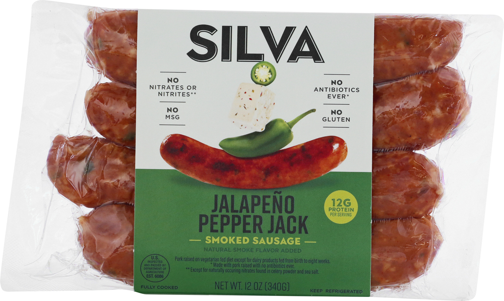 Silva Smoked Sausage, Jalapeno Pepper JackMain