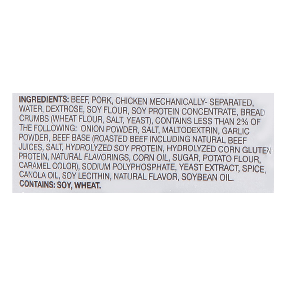 Farm Rich Meatballs, Homestyle, Flame BroiledIngredients