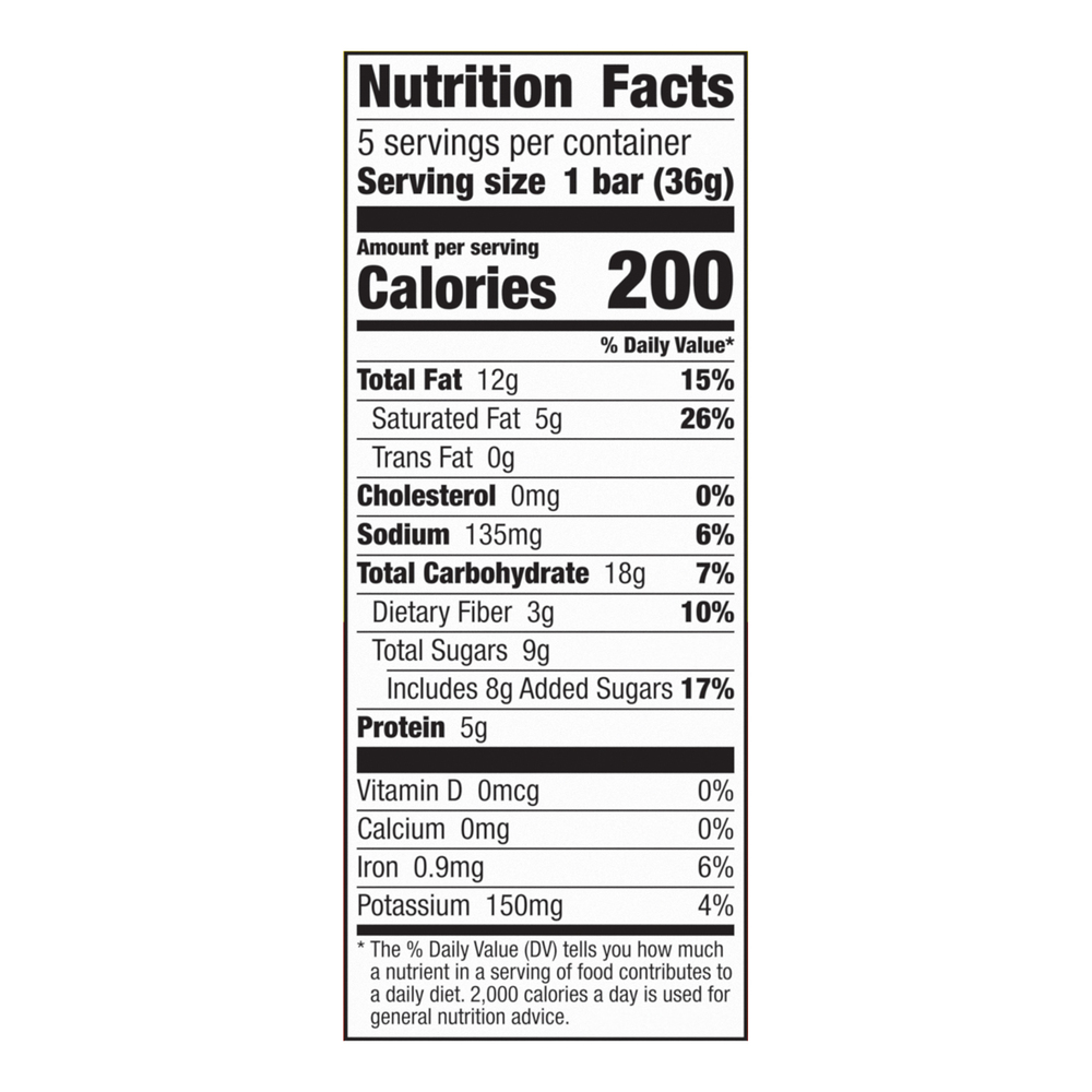 nature valley wafer bars nutrition