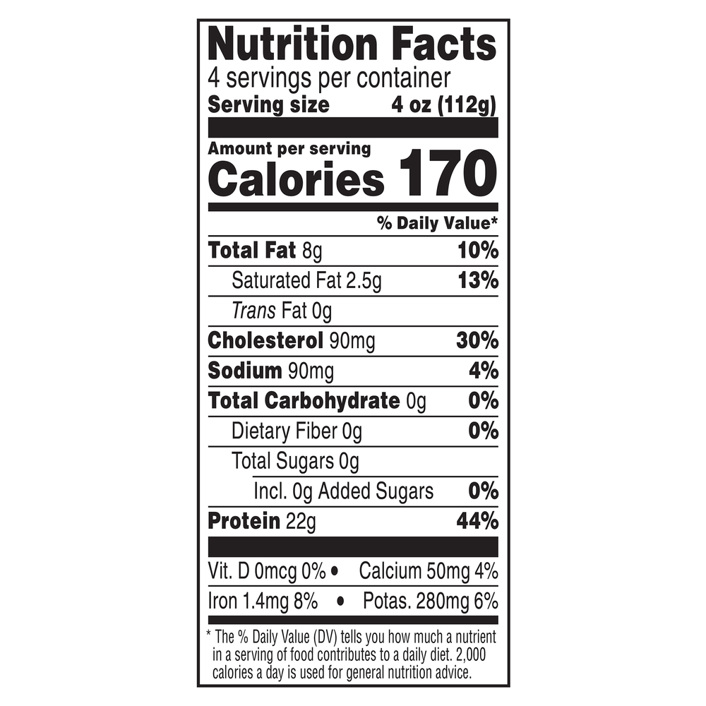 jennie-o-fresh-ground-turkey-nutrition-facts