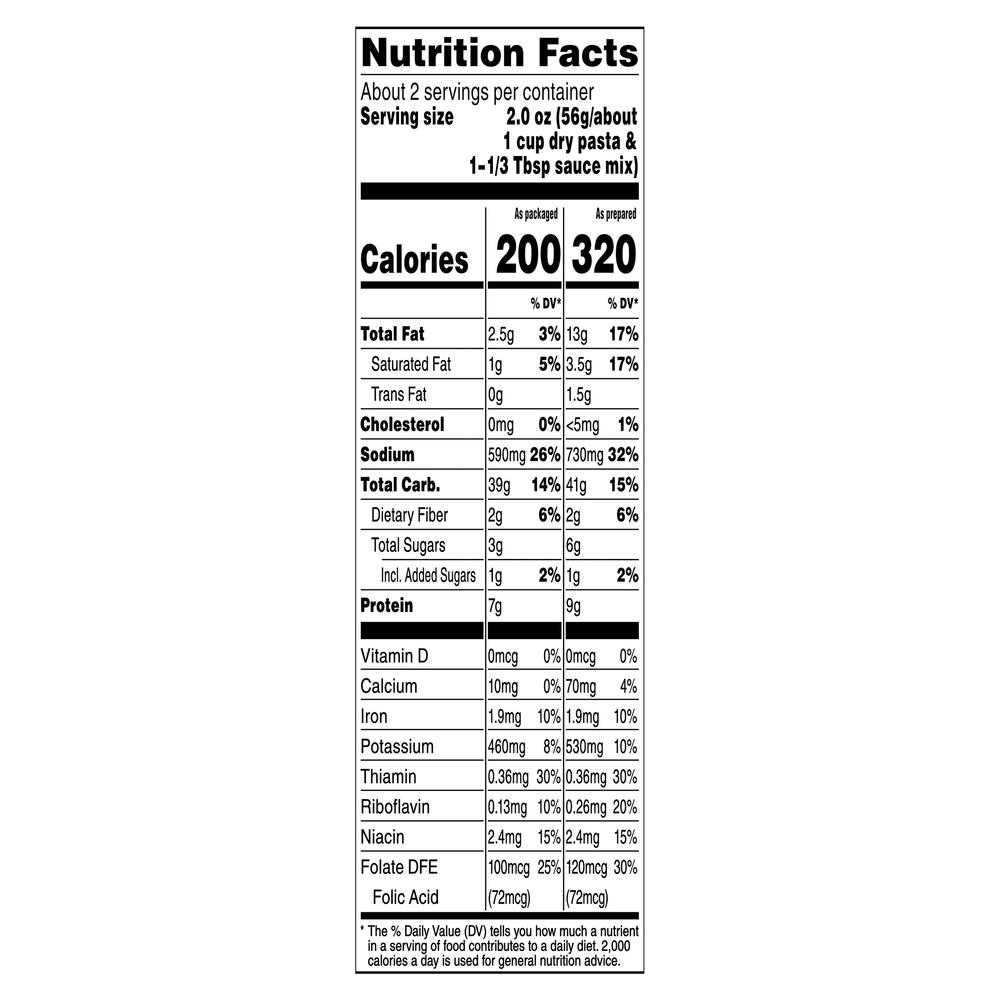 pasta-roni-fettuccine-chicken-nutrition-facts