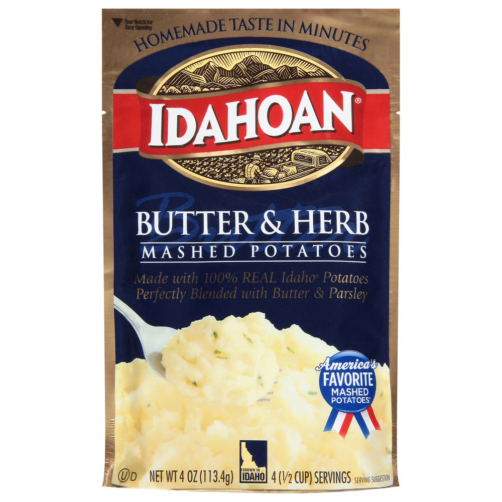 Idahoan Mashed Potatoes Butter Herb