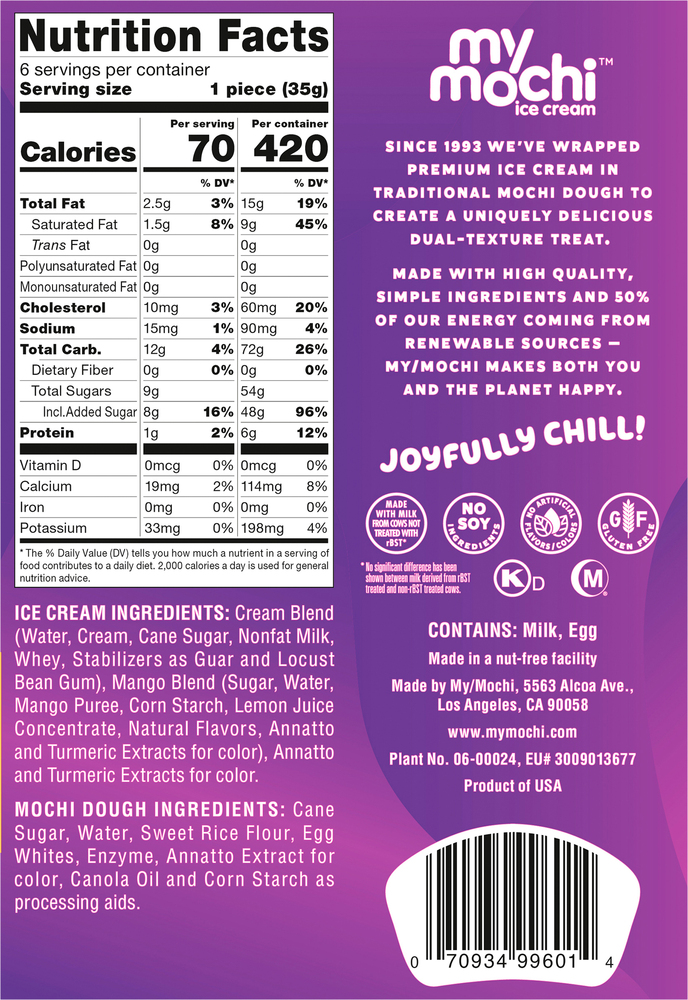 My/Mochi Ice Cream, Mango