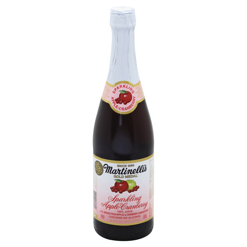 Martinelli's 100 Juice, Sparkling, AppleCranberryMain